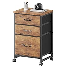 Amazon.co.jp: Maihail サイドキャビネット デスクワゴン 布製 袖机 層